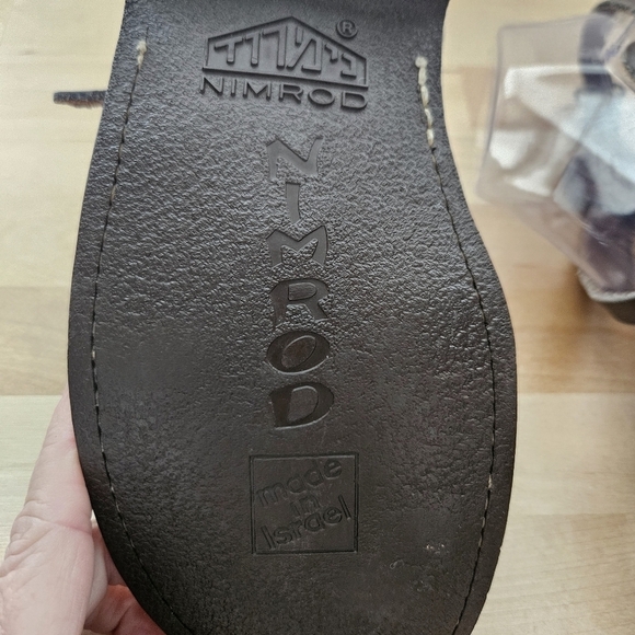 NIMROD Israeli Sandals Handmade 100% Leather Sz 9.5 - Picture 8 of 12